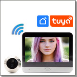 TUYA-WiFi видеоглазок для входной двери в виде обычного iHome 3S-TW